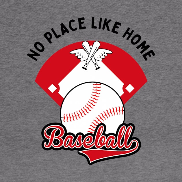 Baseball No Place Like Home motivational design by Digital Mag Store